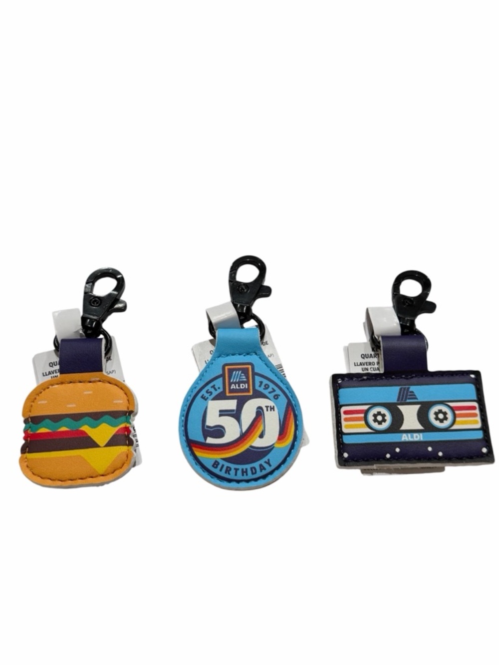 ALDI Quarter Holder Keychain Set of 3